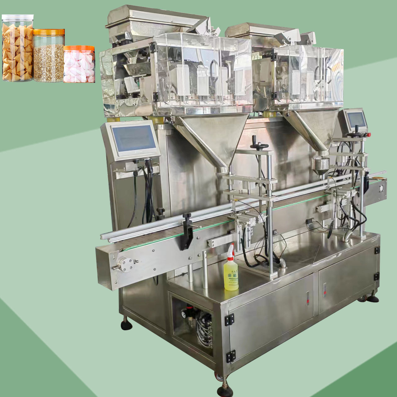 bottle/Jar filling/packing machine - dual filling head