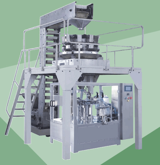 Bags packing machine - rotary with Z lift